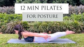 12 Minute Pilates for Posture | Pilates for Beginners