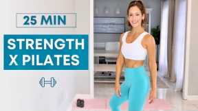 25 min Pilates x Strength Workout | Standing Strength + Pilates Abs