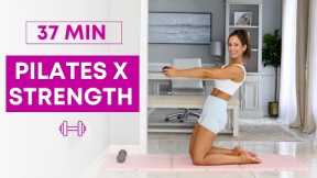 37 min Pilates x Strength Workout for Full Body Toning