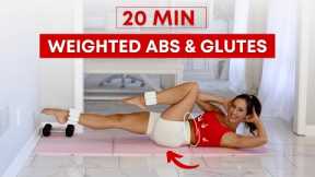 20 Min Pilates Abs & Glutes with Ankle Weights | Express Workout