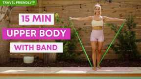 15 min Arm Sculpting Workout with Resistance Band | Travel Friendly