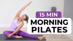15 Min Morning Pilates Flow | No Equipment Every Day Full Body Pilates For All Levels