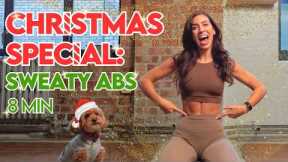 8 Min ABS FAT BURN 🎄 Christmas Special | No Equipment | Lilly Sabri
