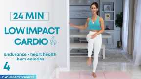 24 min Low Impact Cardio Workout: No Squats, Lunges, Jumping