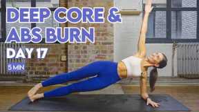 Day 17 | FREE Abs & Fat Burn Challenge | 5 Min Sculpt Your 6-Pack | No Equipment | Lilly Sabri