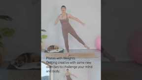 Pilates with Weights: New Exercises to Challenge your Mind and Body #girlwiththepilatesmat #pilates