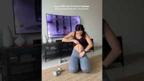 Day 2 and I forgot how spicy slow + dumbbells can be 🔥 #pilates #absworkout #homeworkout