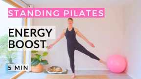 Standing Pilates for Energy boost | 5 Exercises in 5 Minutes