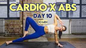 Day 10 | Fat Burn & Abs Free Challenge | 🔥 10 Min Sweaty Fat Burn Cardio x Abs with Lilly Sabri