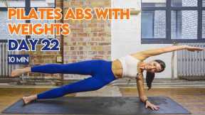 Day 22 | Free Abs & Fat Burn Challenge | 10 Min Power Pilates Workout | Core & Abs with Lilly Sabri