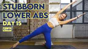 Day 15 | FREE Abs & Fat Burn Challenge | 10 Min Fierce Lower Abs with Lilly Sabri
