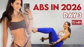 Day 3 | FREE Abs & Fat Burn Challenge 🔥 15 Min Hourglass Sculpt (No Equipment) | Lilly Sabri