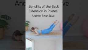 Benefits of Back Extension and Swan Dive in Pilates #girlwiththepilatesmat