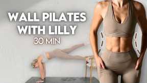 30 Min Wall Pilates Abs Workout | Deep Core Pilates at Home | Lilly Sabri