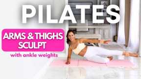 20 Min Pilates Workout to Sculpt Your Thighs & Arms