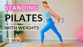 Standing Pilates with Weights | Osteo Friendly Standing Workout | 20 Min