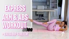 27 min Arms & Abs Workout, Hip Mobility | Pilates x Strength workout