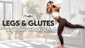 7 Min Pilates HIIT for Legs & Glutes | Low Impact, No Jumps