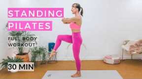 Standing Workout to Tone Thighs, Glutes and Core | 30 Minute pilates | No equipment