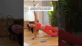 Today’s workout: just 8 min for your Summer Waist 🔥 Come join me! #pilates #workout