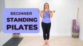 10 min Beginner Full Body Weights | Standing Pilates Workout
