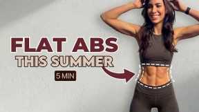 5 Minutes To Flat Abs This Summer with Lilly Sabri