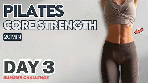Day 3 | FREE Summer Pilates x Strength Challenge | 20 Min Core Strengthening for Waist  Abs 