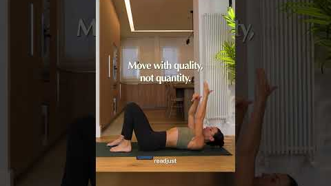 The abs tip from your favorite Pilates instructor: quality over speed, always 🔥 Day 1 ✅