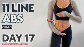 Day 17 | Lilly Sabri 11 Line Abs Workout 20 Min (Deep Core & Lower Abs) | Free Summer Challenge