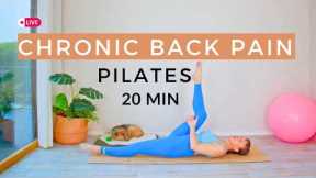 Pilates for Chronic Back Pain | 20 Min Pilates to Ease Back Pain and Strengthen Your Core