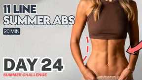 Day 24 | Lilly Sabri Summer Abs Workout 20 Min (11 Line Abs & Pilates Ball) | Free Summer Challenge