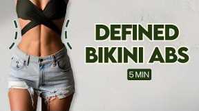How to Get Defined Abs in 5 Min with Lilly Sabri (No Equipment)