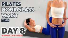 Day 8 | 20 Minute Pilates Sculpt with Lilly Sabri for a Snatched Waist | FREE Summer Challenge