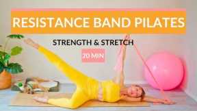 Resistance Band Strength and Stretch Pilates Workout 20 Min