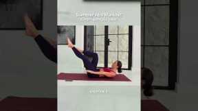 Do This 5 Minute Pilates Flow for a Smaller Waist ✨ #workout #abs @LillySabri
