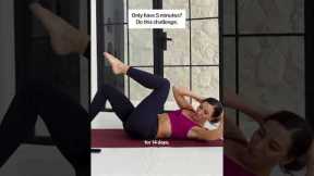 Got 5 minutes? Join me for the perfect abs routine ☀️🔥 #workout #abs #summer
