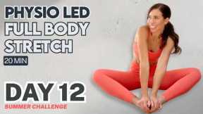 Day 12 | Lilly Sabri 20 Min Stretch Routine for Total Body Reset | Free Summer Challenge