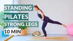 10 Minute Standing Pilates for Strong Legs, Hip & Core. Improve Strength and Balance