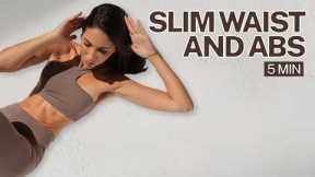 5 Min to Define Your Waist & Core | Intense Pilates with Lilly Sabri (No Equipment)