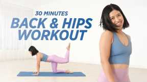 30 Minutes Back & Hips Workout | Pilates Workout
