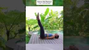 The 7-Min Intense Abs Workout I Did Yesterday 🔥 #pilates #abs #workout @LillySabri