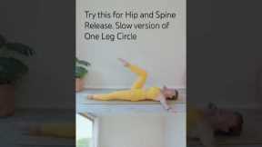 Slow Flow Pilates Hip Mobility & Release #girlwiththepilatesmat #pilates #hiprelease