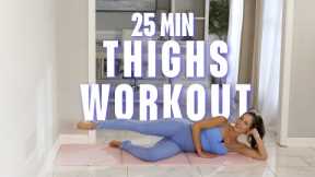 25 min Inner and Outer Thigh Workout NO Equipment | with warmup + stretch